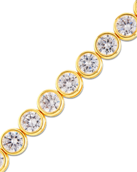 Helene Bezel CZ Tennis Bracelet