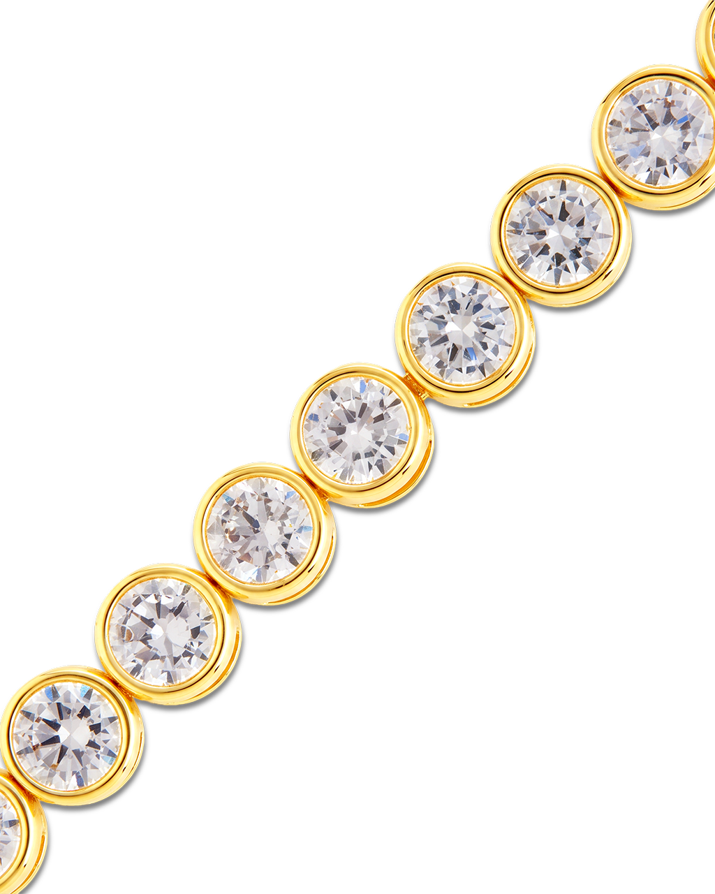 Helene Bezel CZ Tennis Bracelet