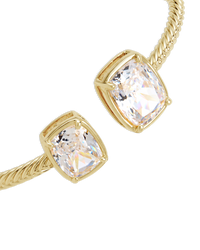 Elongated Cushion Cuff Bangle