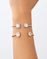 Elongated Cushion Cuff Bangle