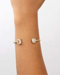 Elongated Cushion Cuff Bangle