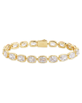 Elongated Cushion Tennis Bracelet