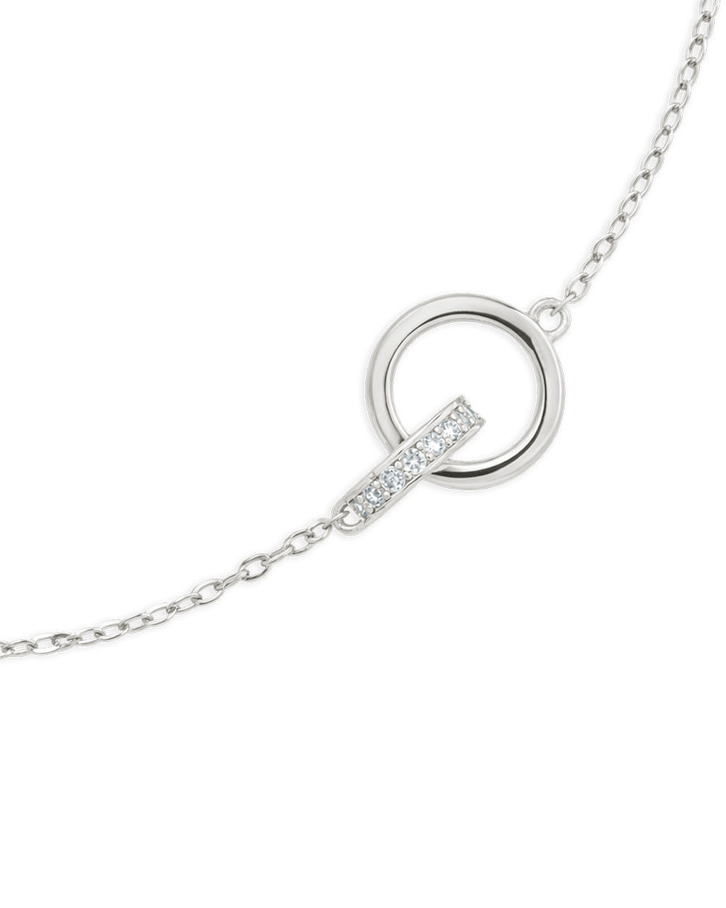 Sterling Silver Keilani Lock Link Bracelet - Sterling Forever