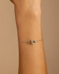 Sterling Silver Keilani Lock Link Bracelet - Sterling Forever