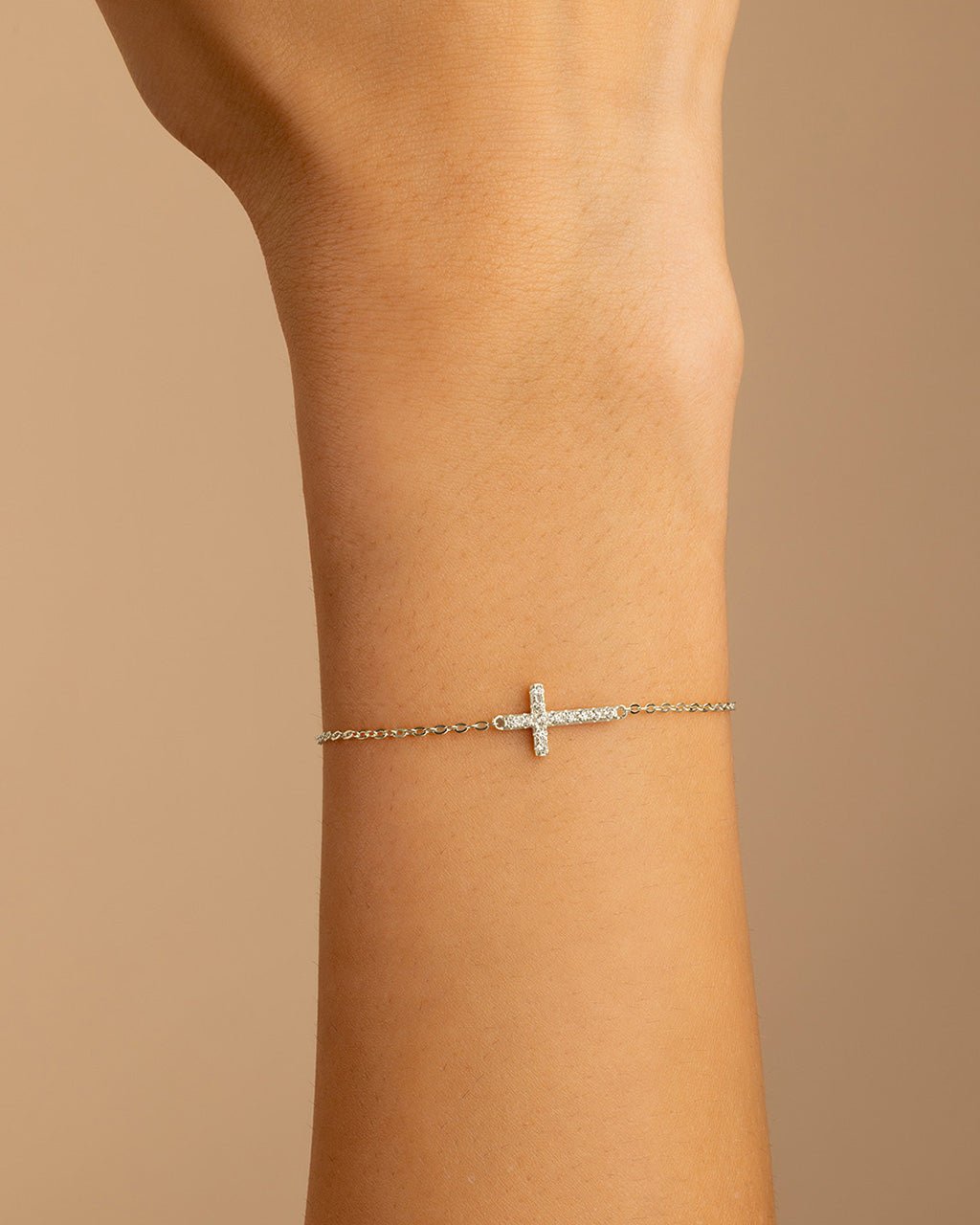Sterling Silver Kinsey Luxe Cross Accent Bracelet - Sterling Forever