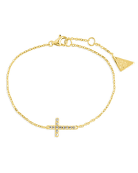 Sterling Silver Kinsey Luxe Cross Accent Bracelet - Sterling Forever