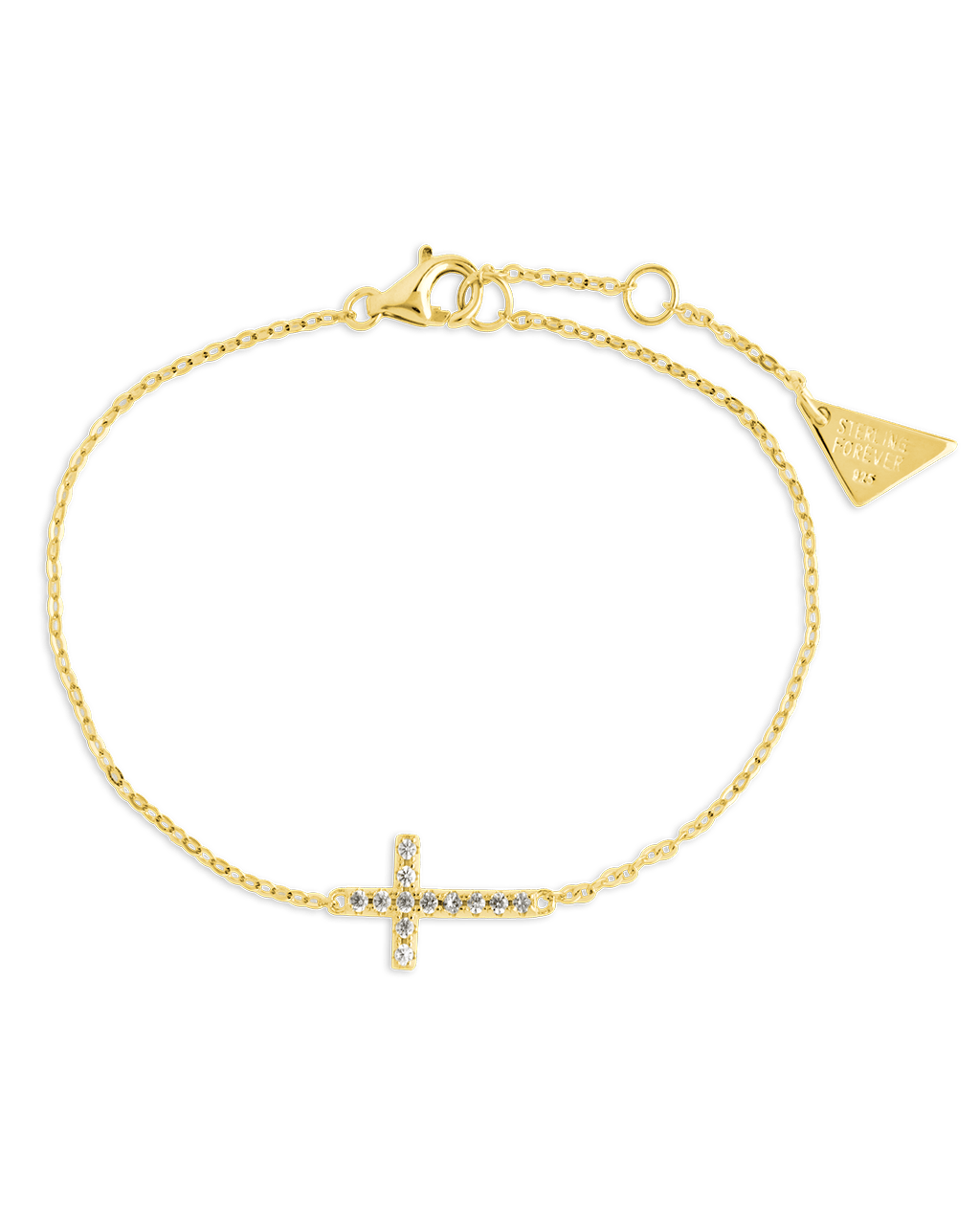 Sterling Silver Kinsey Luxe Cross Accent Bracelet - Sterling Forever