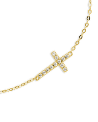 Sterling Silver Kinsey Luxe Cross Accent Bracelet - Sterling Forever
