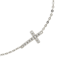 Sterling Silver Kinsey Luxe Cross Accent Bracelet - Sterling Forever
