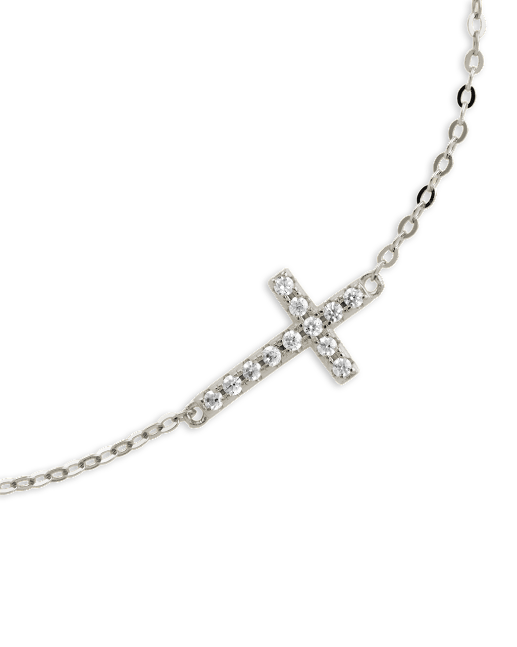 Sterling Silver Kinsey Luxe Cross Accent Bracelet - Sterling Forever