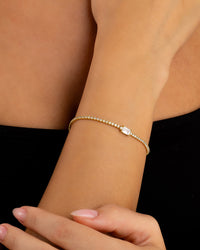 Sterling Silver Kora Solitare Tennis Bracelet