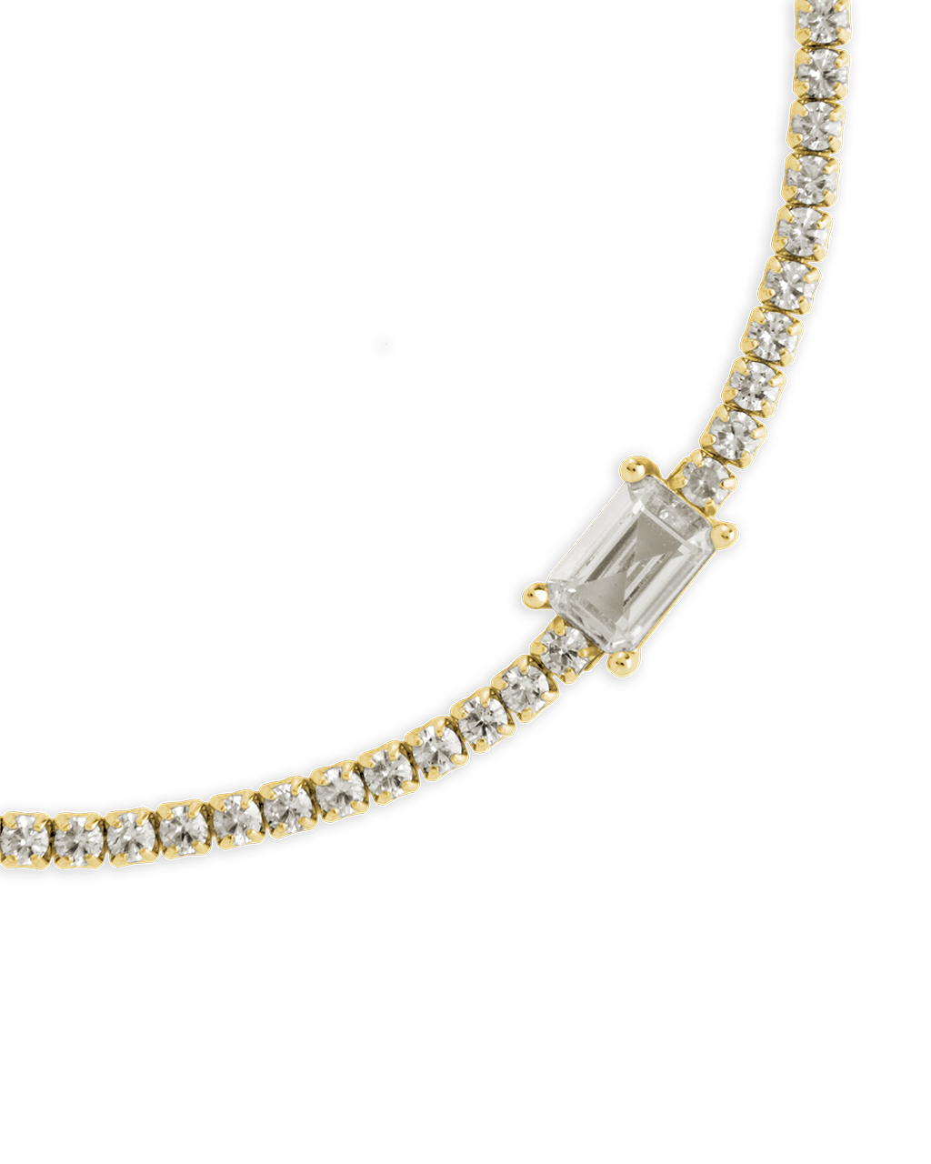 Sterling Silver Kora Solitare Tennis Bracelet
