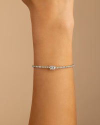 Sterling Silver Kora Solitare Tennis Bracelet