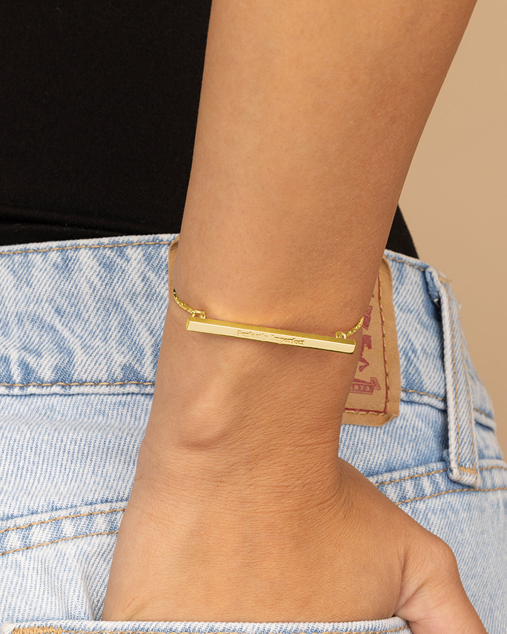 Inspirational Bar Slider Bracelet