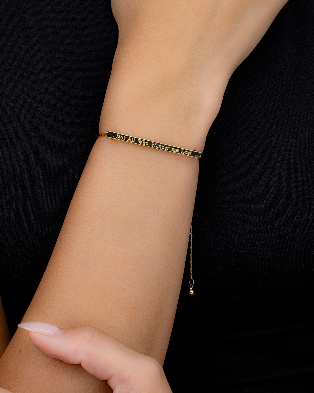 Inspirational Bar Slider Bracelet