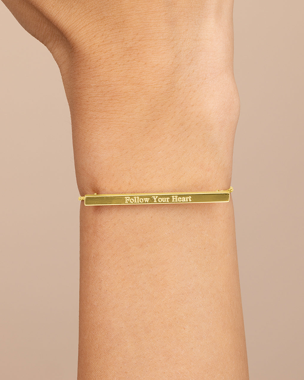 Inspirational Bar Slider Bracelet