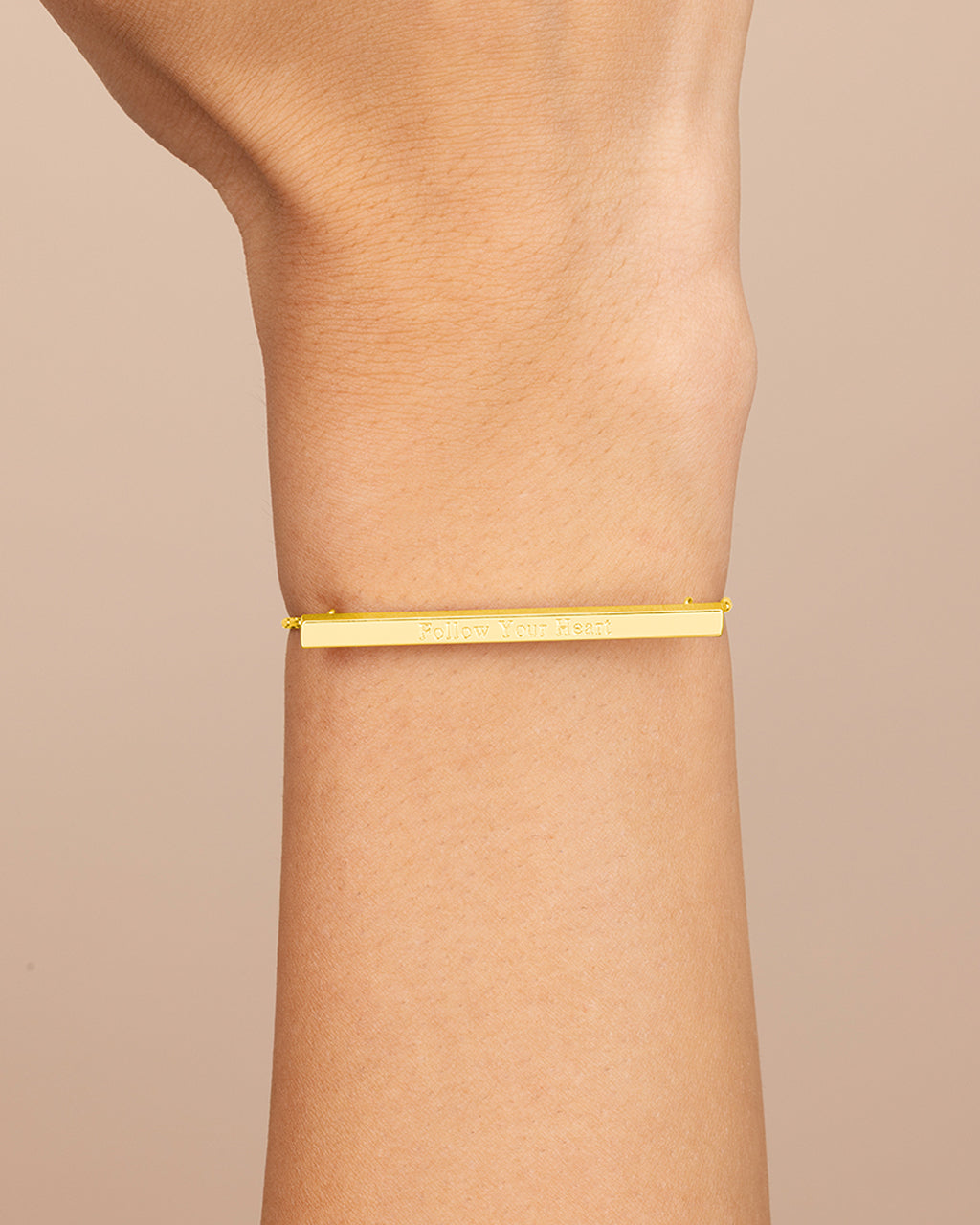 Inspirational Bar Slider Bracelet
