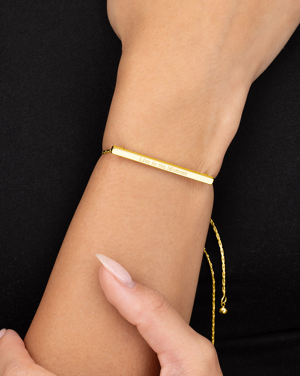 Inspirational Bar Slider Bracelet