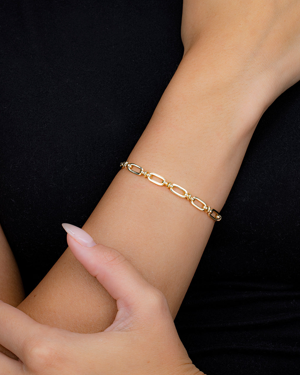 アクセサリー Oval Link bracelet AQUA Bloomingdale's Fine Collection Oval Link Bracelet in Sterling