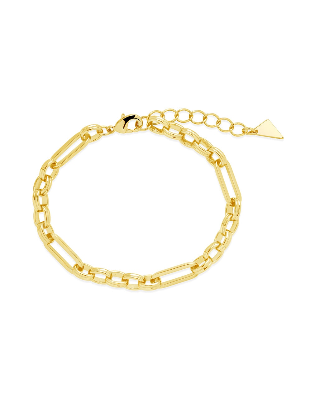 Double Link Oval Chain Bracelet Bracelet Sterling Forever Gold 