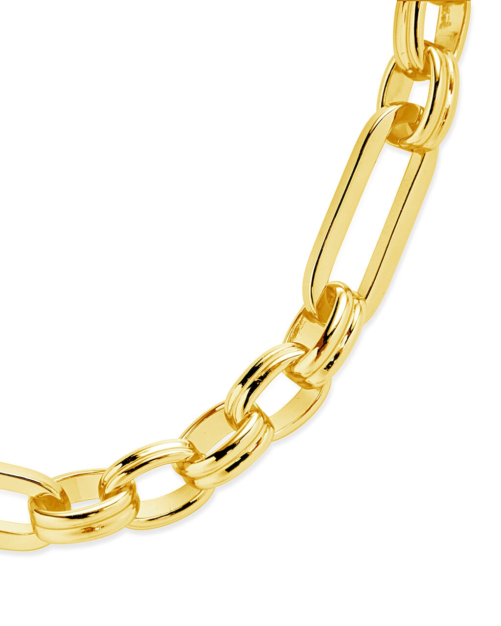Gold Silver Plated Curb Chain Bracelet Stainless Steel Link Bracelet for  Men And Boys (SKODE 9)