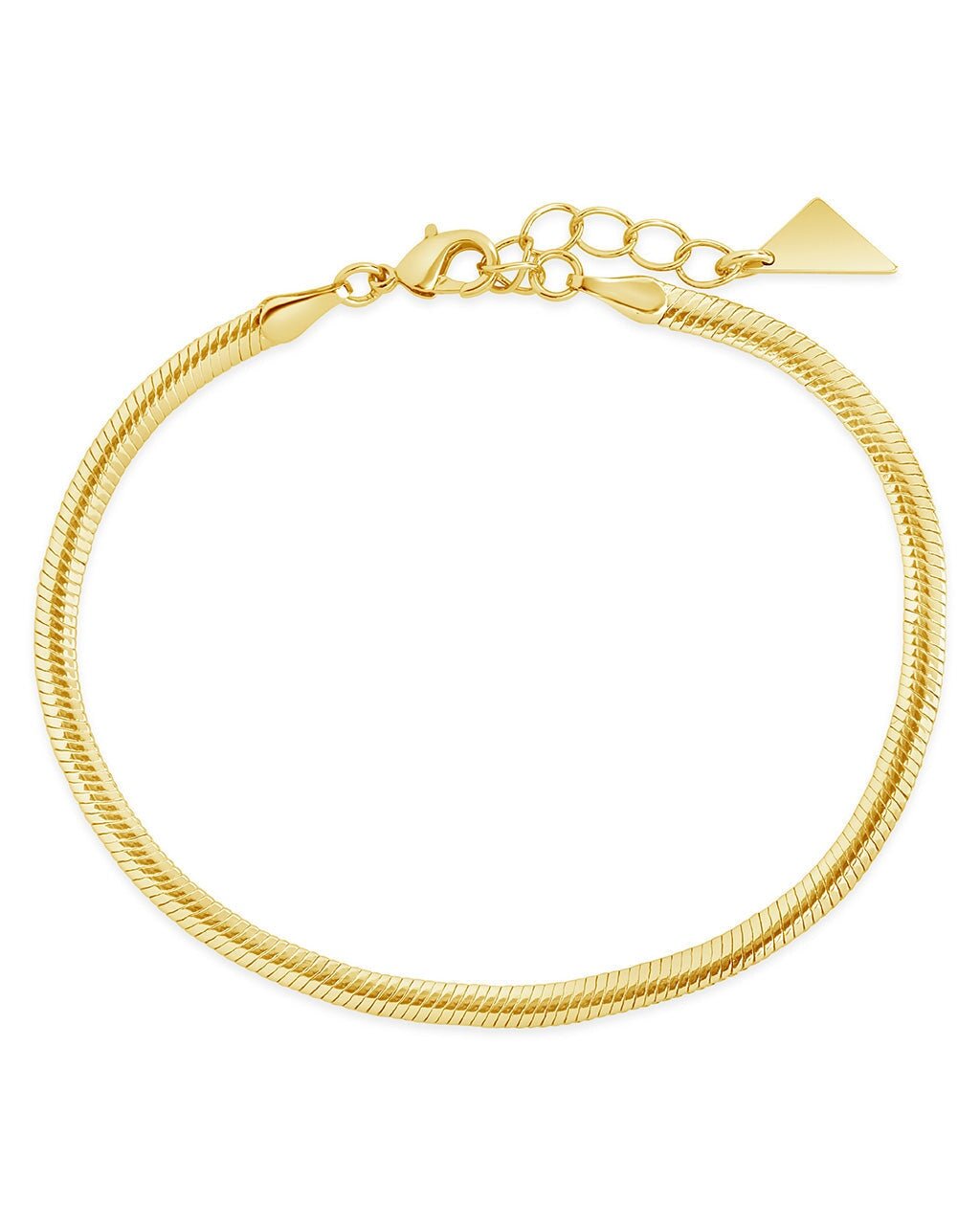 Cami Herringbone Chain Bracelet - Sterling Forever