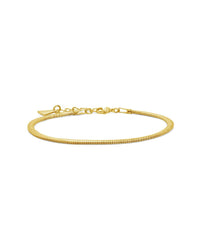 Cami Herringbone Chain Bracelet - Sterling Forever