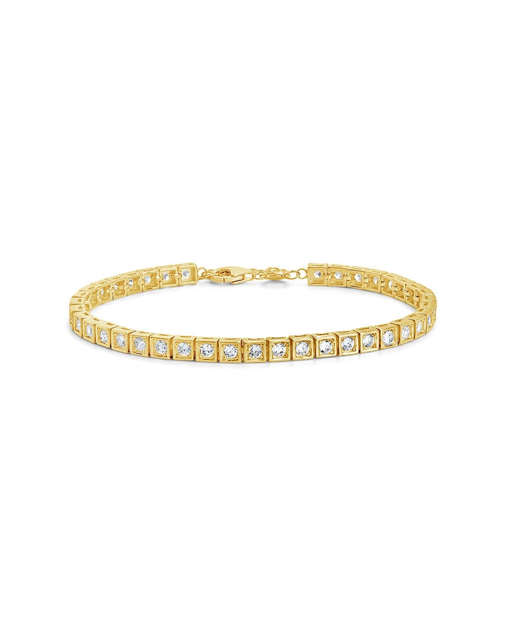 Christina Square CZ Tennis Bracelet - Sterling Forever
