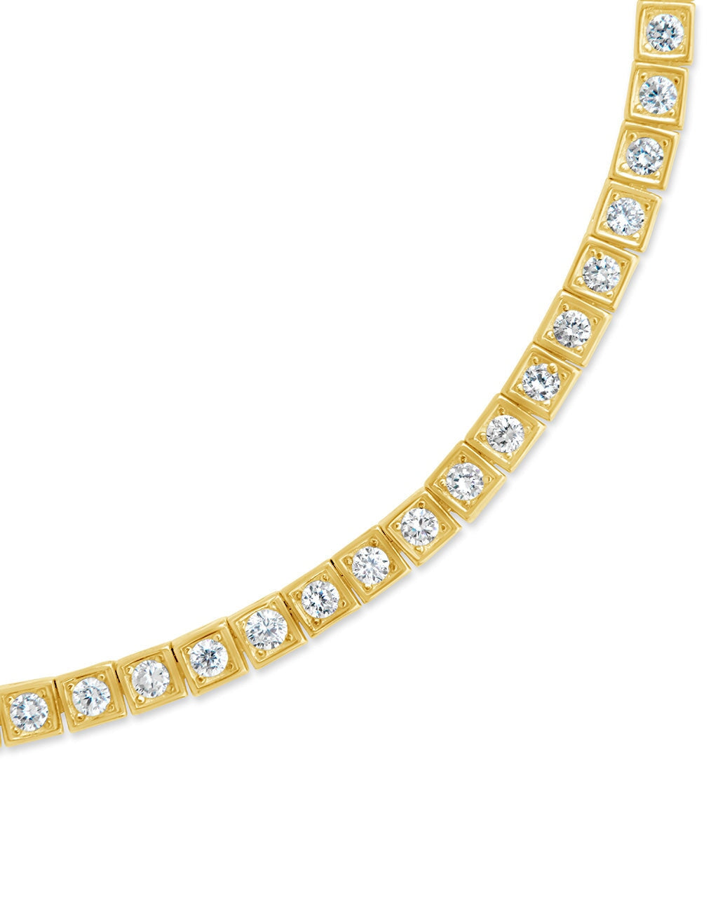 Nina 14K Gold Dainty Bracelet with White Diamonds– Christina