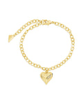 Beating Heart Charm Bracelet - Sterling Forever