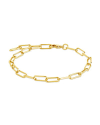Sylvie Paperclip Chain Bracelet - Sterling Forever