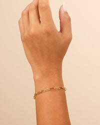 Sylvie Paperclip Chain Bracelet - Sterling Forever