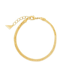 Bentley Flat Herringbone Chain Bracelet - Sterling Forever