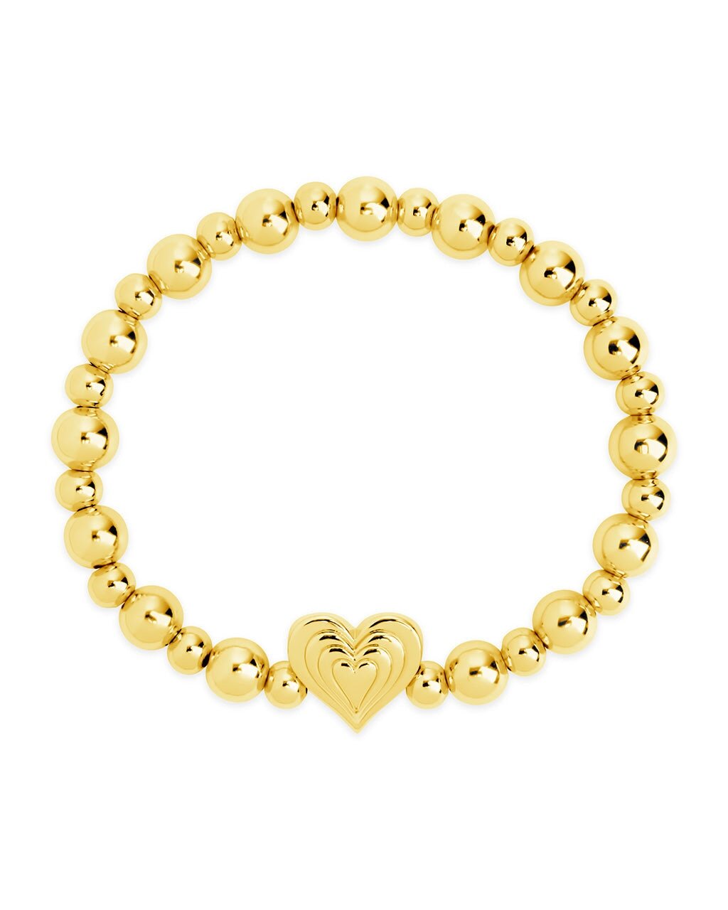 Beating Heart Beaded Bracelet - Sterling Forever