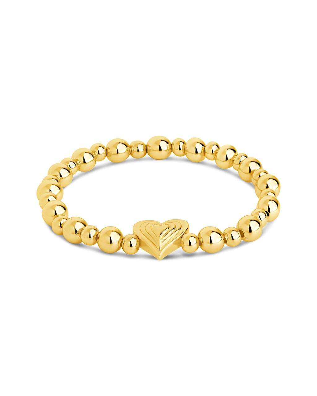 Beating Heart Beaded Bracelet - Sterling Forever