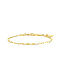 Blakely Twisted Herringbone Chain Bracelet - Sterling Forever