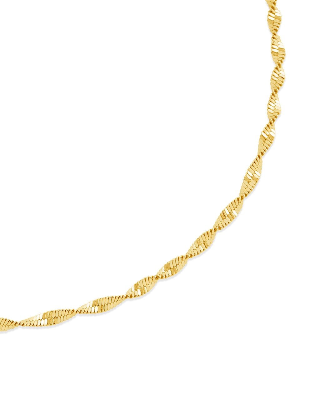 Blakely Twisted Herringbone Chain Bracelet - Sterling Forever