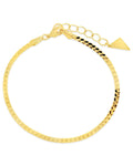 Bentley Flat Herringbone Chain Bracelet - Sterling Forever