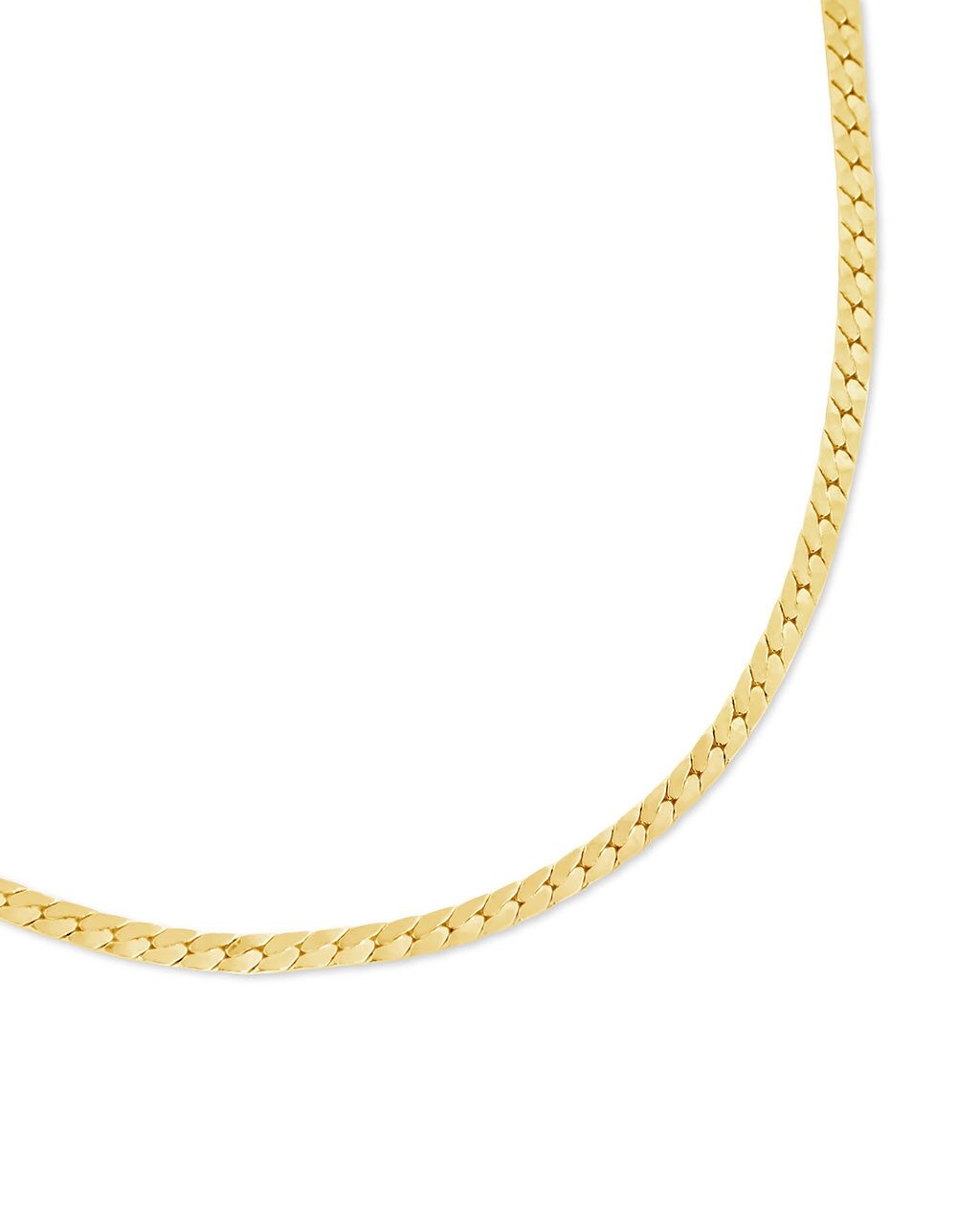 Bentley Flat Herringbone Chain Bracelet - Sterling Forever