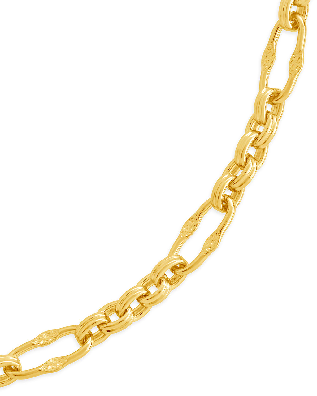 Tegan Textured Long Link Bracelet