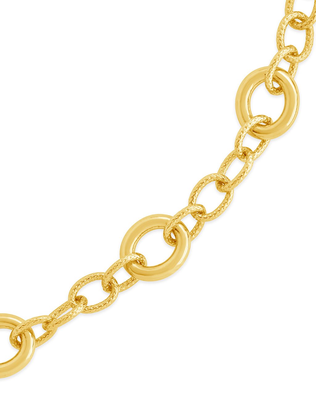 Carter Round Statement Link Bracelet - Sterling Forever