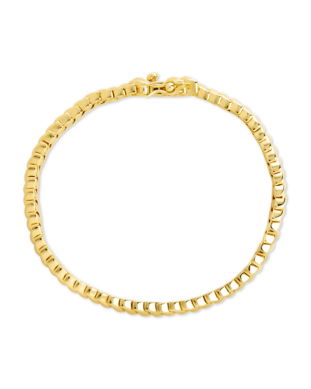Karis Ribbed Chain Bracelet