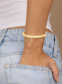 Fern Bubble Textured Bangle
