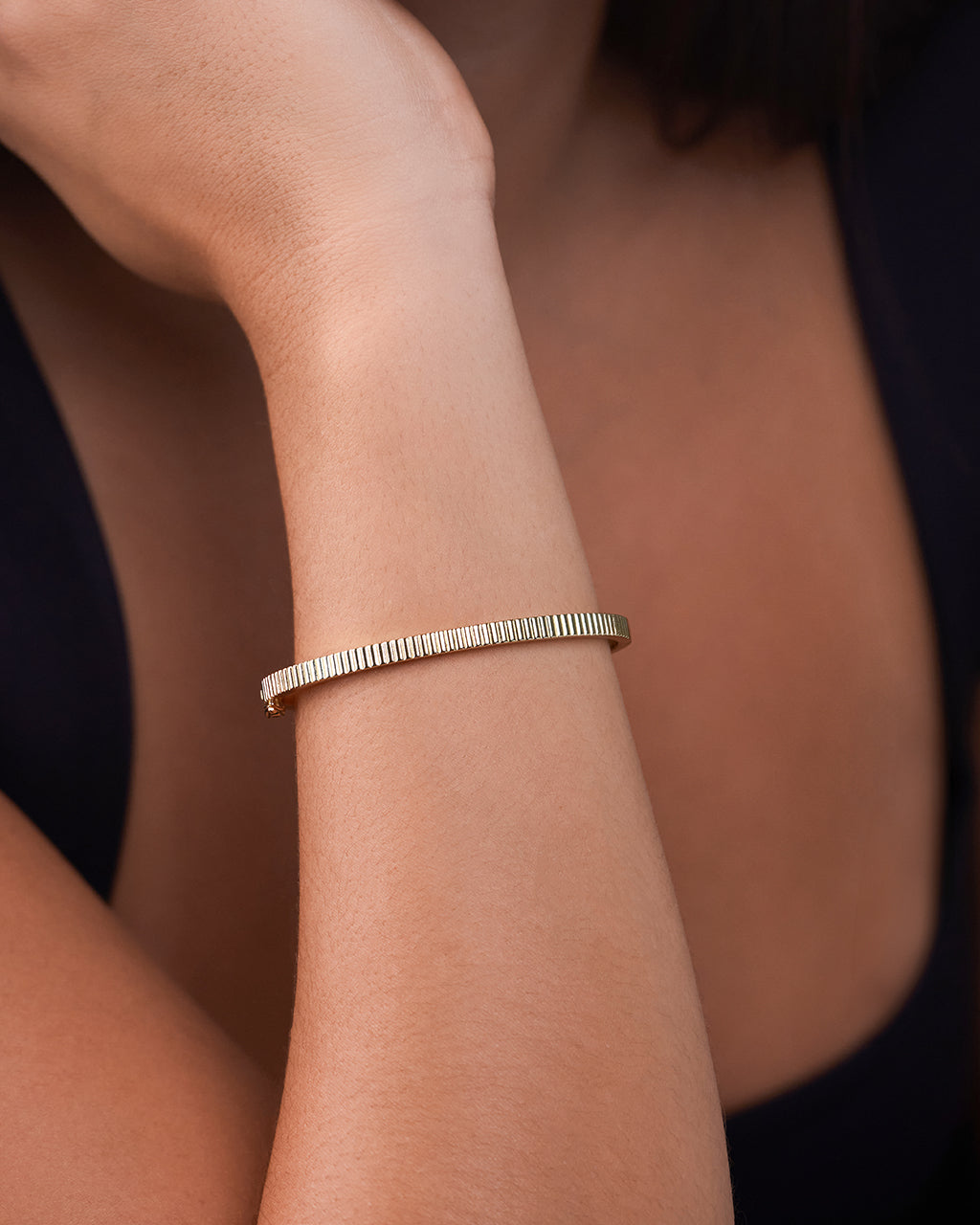 Justine Ribbed Dainty Bracelet