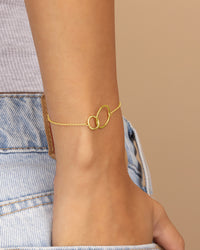 Sterling Silver Interlocking Circle Bracelet