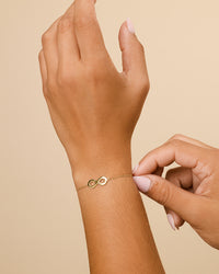 Sterling Silver Delicate Infinity Bracelet