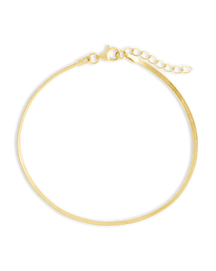 Sterling Silver Herringbone Chain Bracelet