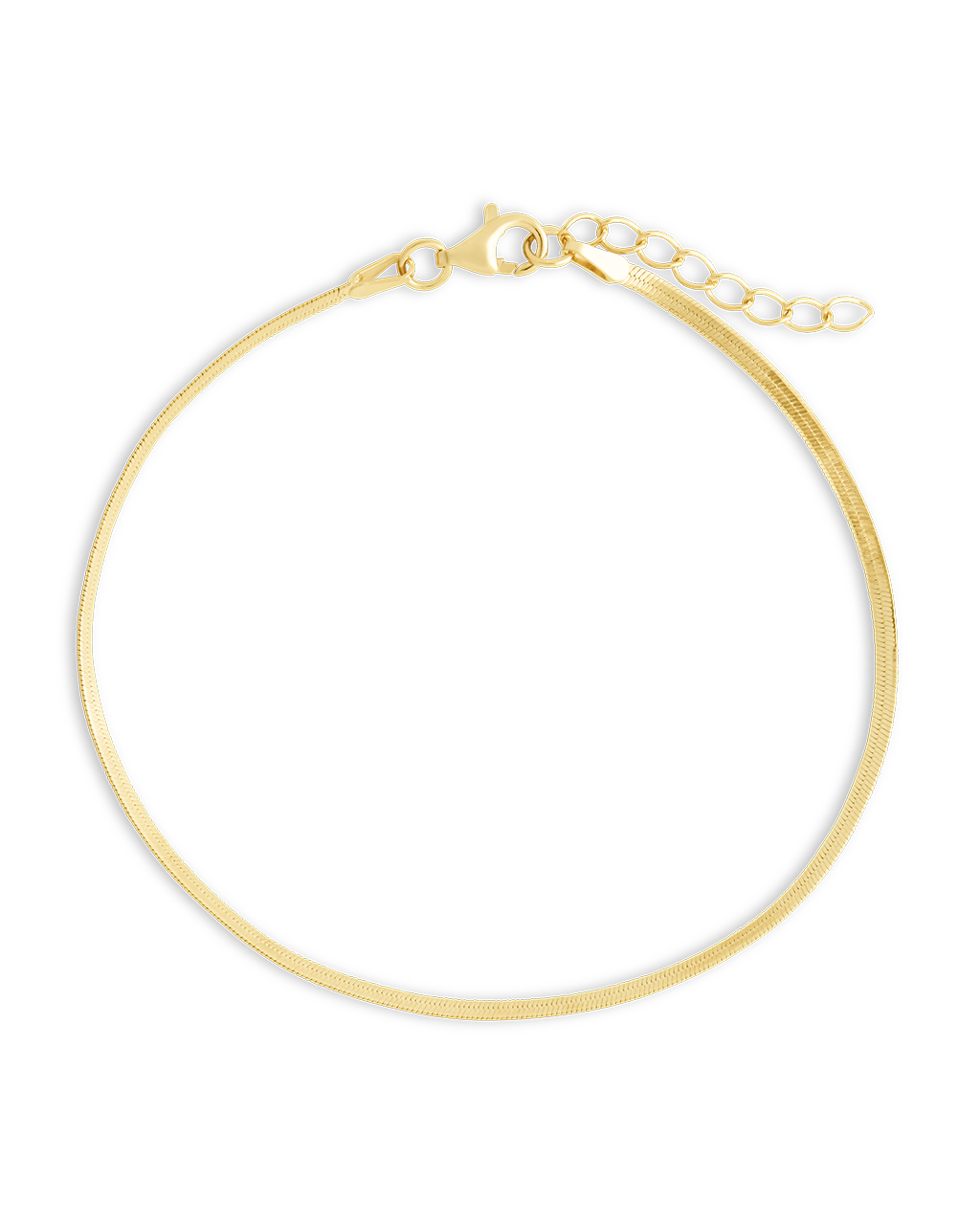 Sterling Silver Herringbone Chain Bracelet - Sterling Forever