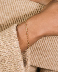 Sterling Silver Paperclip Chain Bracelet - Sterling Forever