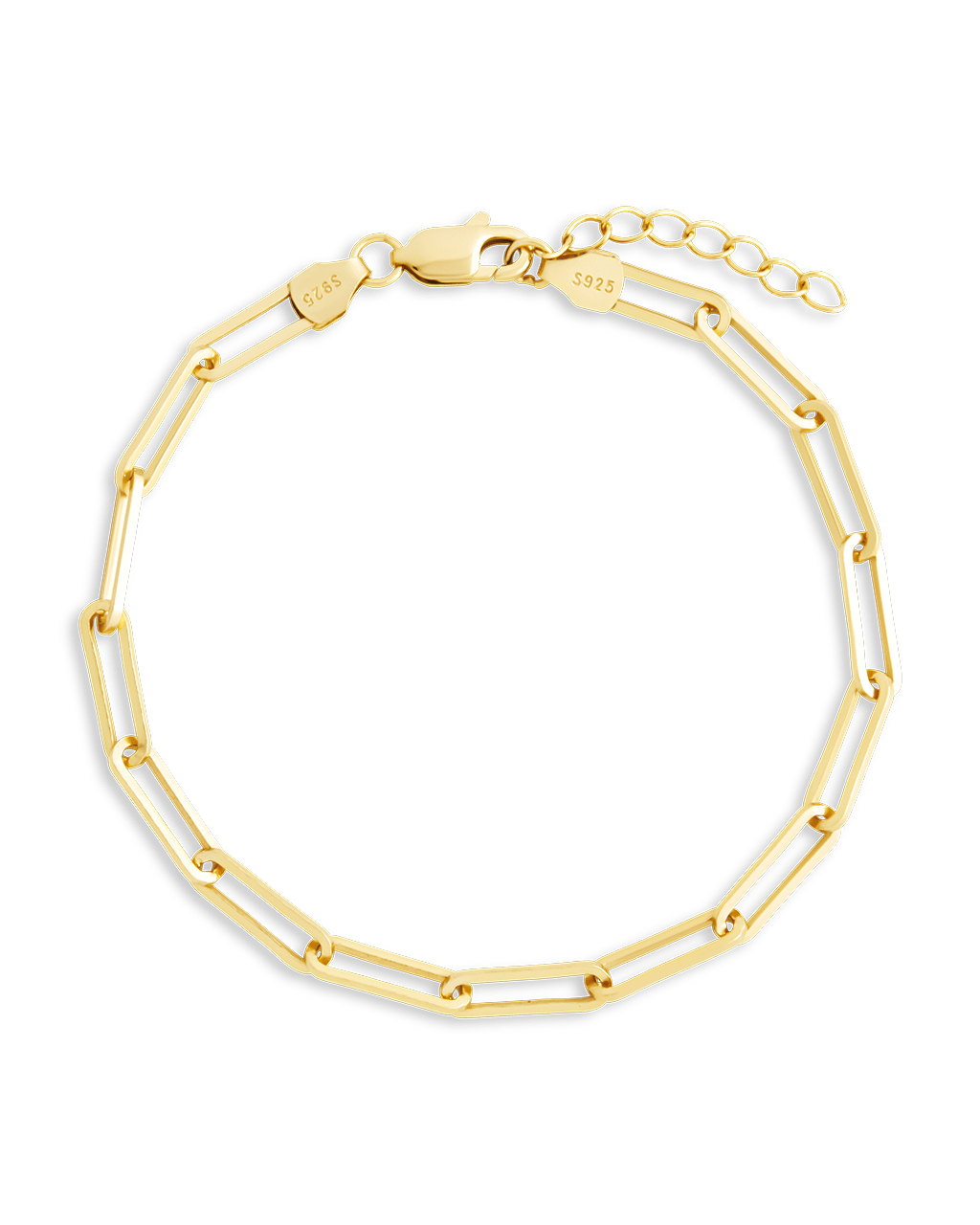 Sterling Silver Paperclip Chain Bracelet - Sterling Forever